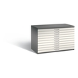 C+P Flachablageschrank Serie 7100_7200, H760xB1100xT765mm
