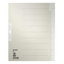 Ordnerregister DIN A4, Tabe: blanko, einfarbig, 10 Blatt