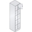 Fächerschrank 7035/5010 1950x460x480mm 80700-20 7035/5010