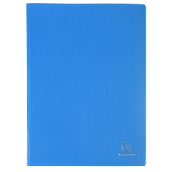 Sichtmappe aus PP 500µ mit 50 glatten Hüllen, transluzent, für Format DIN A4 - Hellblau