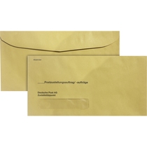 RNK Umschlag für Zustellungsauftrag für Zusendung an Postamt, 235 x 120 mm