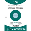 EXACOMPTA Karteikarte, liniert, A6, Karton, 205 g/m², blau (100 Stück)
