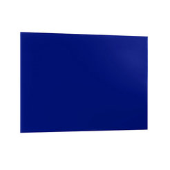 Alco Magnetische Glastafel 400 x 600 mm - inkl. Stift und Würfelmagnete - blau