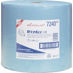 WYPALL* L20 Wischtücher Großrolle/ 7200, 23,5x38cm, blau, 35 g/qm , Inh.1000