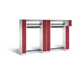 C+P Offene Garderobe Serie 8070, H1950xB2840xT480mm