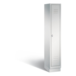 C+P Garderobenschrank Classic, H1800xB320xT500mm 1 Abteil Korpus: lichtgrau Türen: lichtgrau