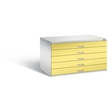 C+P Flachablageschrank Serie 7100_7200, H760xB1350xT960mm