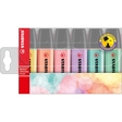 STABILO® Textmarker BOSS® ORIGINAL, Einweg, Keilspitze, 2 - 5 mm, Schreibfarbe: 6er pastell sortiert (6 Stück)