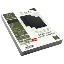 100er Packung Einbanddeckel, Evercover 270g/qm, Lederprägung, für DIN A4 Format