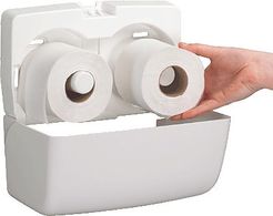 AQUARIUS Doppelrollen-Spender für Kleinrollen Toilet Tissue/6992 weiß