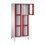 CP CLASSIC Fächerschrank, Fachhöhe 510 mm, mit Füßen, 6 Fächer, Breite 810 mm Tür rubinrot