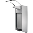 TEMDEX® Seifenspender, für Euroflasche 1.000 ml, Aluminium, 9,4 x 23 x 32 cm, silber