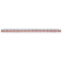 LINEX 313, Dreikantmaßstab, Teilung 1:2,5:5:10:20:50:100