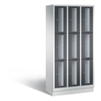 CP CLASSIC Fächerschrank, Fachhöhe 510 mm, mit Sockel, 9 Fächer, Breite 900 mm Tür schwarzgrau