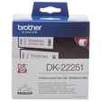 Brother DK-Endlosetiketten Papier - 62 mm x 15,24 m, schwarz/rot auf weiß