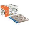 Peach Spar Pack Tonermodule kompatibel zu OKI 43459332,43459331,43459330,43459329