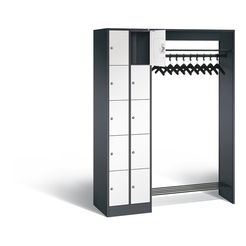 C+P Offene Garderobe Serie 8070, H1950xB1410xT480mm
