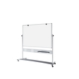 Bi-silque Whiteboard EVOLUTION DREHBOARD/QR5404GR 150x120cm mobil weiß / grau