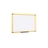 BI-OFFICE MA2115177 - Magnetisches Whiteboard Ultrabrite, 240x120 cm, lackierter Stahl, Weiß, Aluminiumrahmen, Gelb