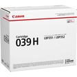 Canon Toner 039H, original, schwarz, 25.000 Seiten