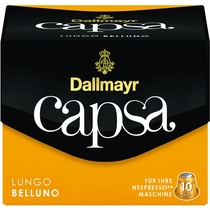DALLMAYR Kapsel Capsa, LUNGO BELLUNO, koffeinhaltig, Kapsel (10 Stück)