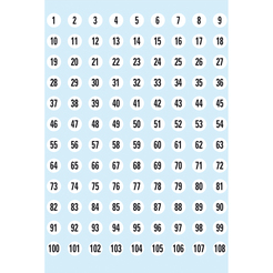 HERMA Buchstaben-, Zahlen-Etiketten, 1-540