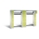 C+P Offene Garderobe Serie 8070, H1950xB2840xT480mm