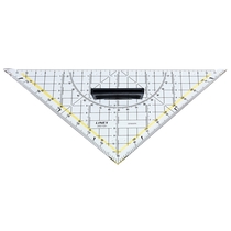 LINEX, Geodreieck, transparent, mit abnehmbarem Griff, 22,5 cm