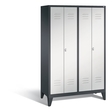C+P Schwarz-Weiss-Spind Classic, H1850xB1190xT500mm