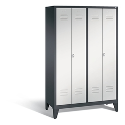 C+P Schwarz-Weiss-Spind Classic, H1850xB1190xT500mm