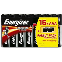 Energizer® Batterien FAMILY PACK Alkaline/E300171700 Micro AAA LR03 Inh. 16 Stk