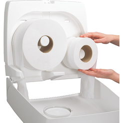 AQUARIUS* Spender Jumbo für Toilettenpapier/6991 B44,6xH38,2xT12,9cm wß