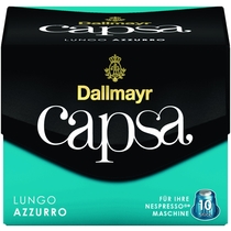 DALLMAYR Kapsel Capsa, LUNGO AZZURRO, koffeinhaltig, Kapsel (10 Stück)