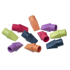 LINEX, Radierkappen für Standardbleistift,  Packung mit 10 Stck, Farbe gelb, orange, grün