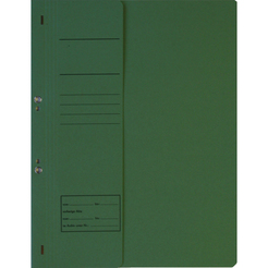 Ösenhefter DIN A4 250g kfm. Heftung Karton halber Vorderdeckel grün