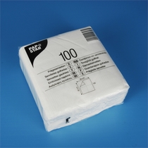 PAPSTAR Prägeservietten/10519, weiß, Tissue, 1-lagig, 17 g/qm, 30x30cm, Inh.100