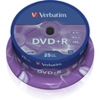 Verbatim® DVD+R, Spindel, einmalbeschreibbar, 4,7 GB, 16 x (25 Stück)