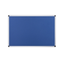 BI-OFFICE FA0243170 - Filztafel Maya, Blau mit Aluminiumrahmen, 60x45 cm