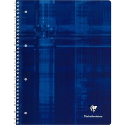 Clairefontaine Collegblock/8258C, blau, kariert, 90g/qm, DIN A4