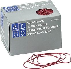 ALCO Gummiringe im Karton/741, rot, Ø 8,5cm, Inh. 500g