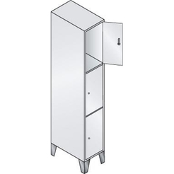 Fächerschrank 7035/7035 1850x320x500mm 8010-103 7035/7035