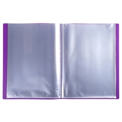 Sichtmappe aus flexiblem Polypropylen 500µ, 100 Hüllen, Kristall, OPAK - A4 - Violett