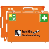SÖHNGEN® Erste-Hilfe-Koffer/0360108, ora, Metallverarbeitung; B400xH300xT150mm