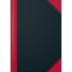 K + E Notizbücher Asia/865524301 A5 schwarz rot kariert 60g Inhalt 96 Blatt