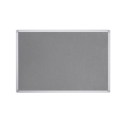 BI-OFFICE FA3842170 - Filztafel Maya, Grau mit Aluminiumrahmen, 120x120 cm