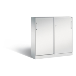 C+P Schiebetürenschrank Asisto, H1310xB1200xT435mm Korpus Lichtgrau Fronten Lichtgrau