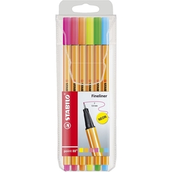 Fineliner STABILO® point 88® Etui "Neon"