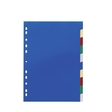 Ordnerregister DIN A4, Tabe: blanko, mehrfarbig, 10 Blatt