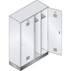 Garderobenschrank 7035/50101800x1190x500mm 8220-40 7035/5010