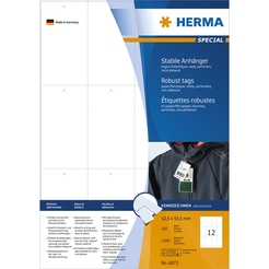 HERMA SPECIAL A4 Textilanhänger (Druckerbeschriftung)